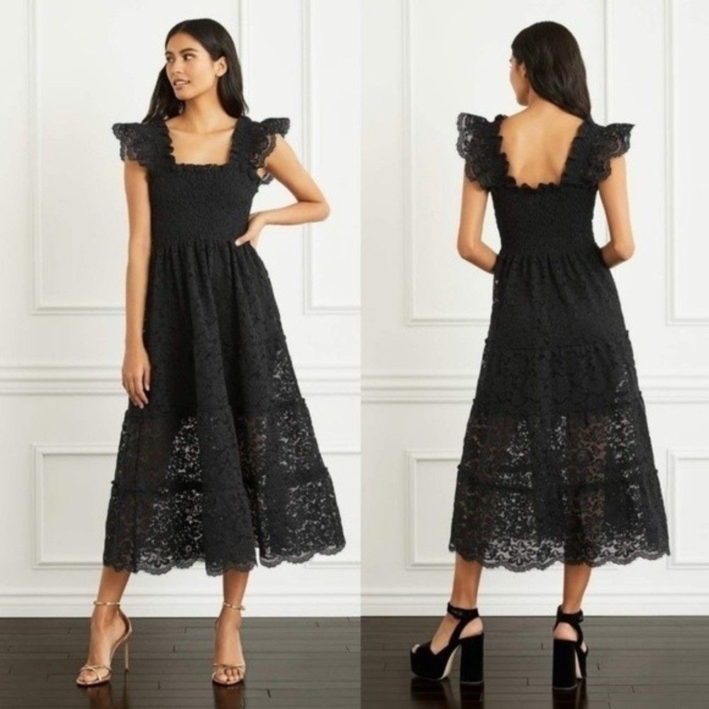 Hill House Ellie Nap Lace Sheer Dress Collection Limited Edition